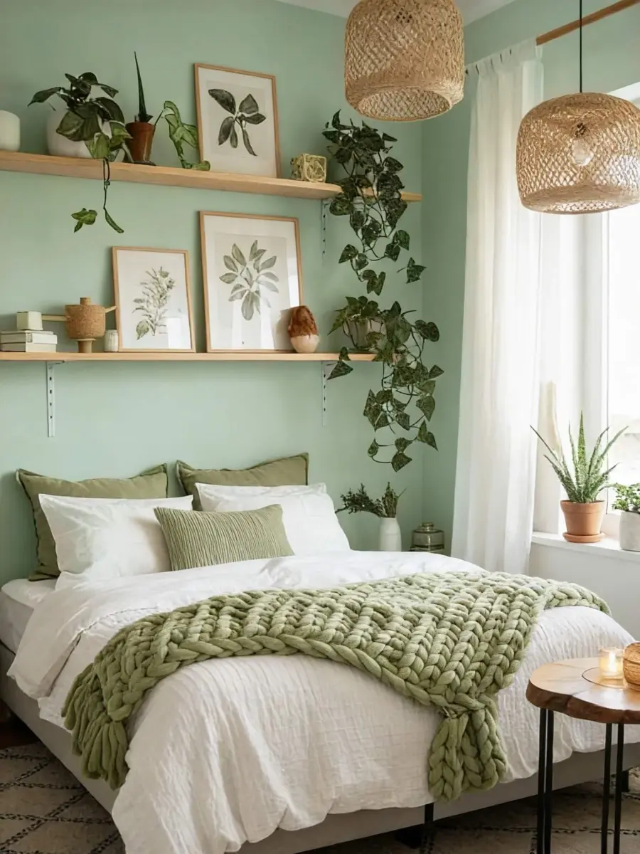 Dimoon Light Green Peel and Stick Wallpaper 45cm (17.7") x 300cm (118") | Renter-Friendly Textured Vinyl Roll - view 8