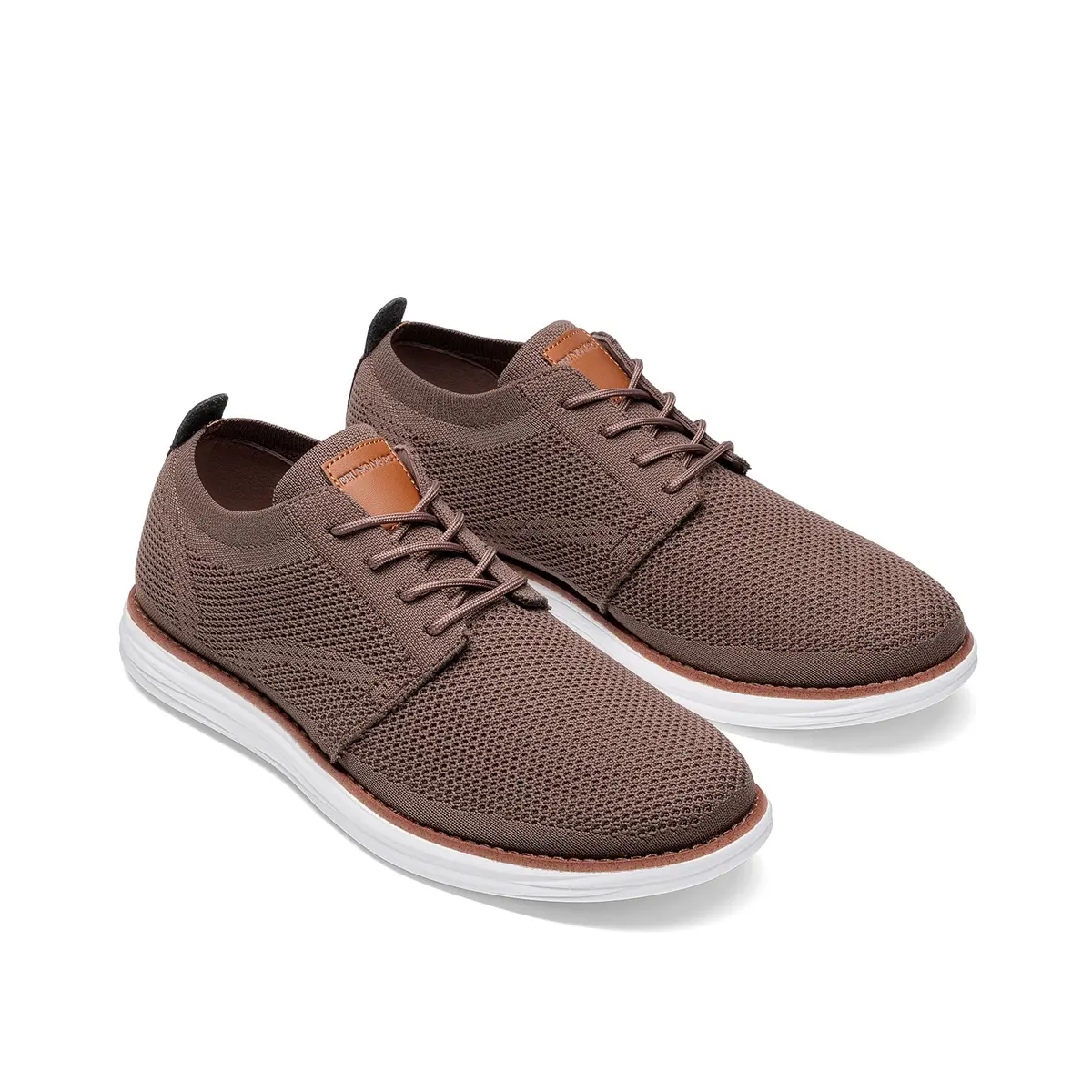 Bruno Marc Men's KnitFlex Breeze Casual Dress Sneakers Light/Brown 6.5 | Breathable Comfort for Men - view 6