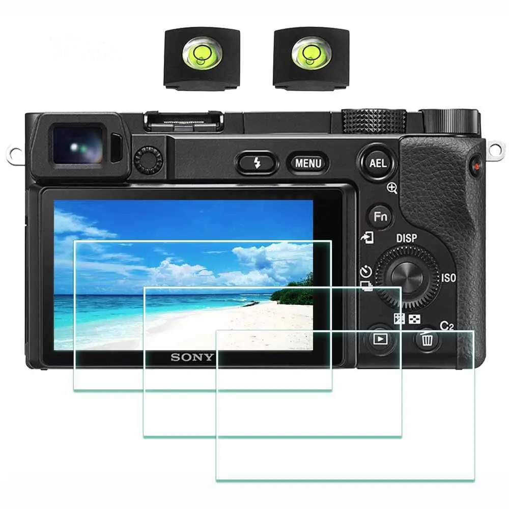 ULBTER Tempered Glass Screen Protector for Sony Alpha a6600/a6400/a6300/a6100/a6000/a5000 Cameras (3+2 Pack) | 9H Hardness, 99.99% HD Clarity - main product image