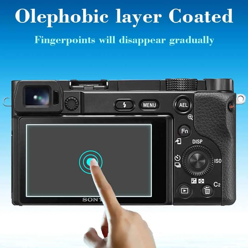 ULBTER Tempered Glass Screen Protector for Sony Alpha a6600/a6400/a6300/a6100/a6000/a5000 Cameras (3+2 Pack) | 9H Hardness, 99.99% HD Clarity - view 5
