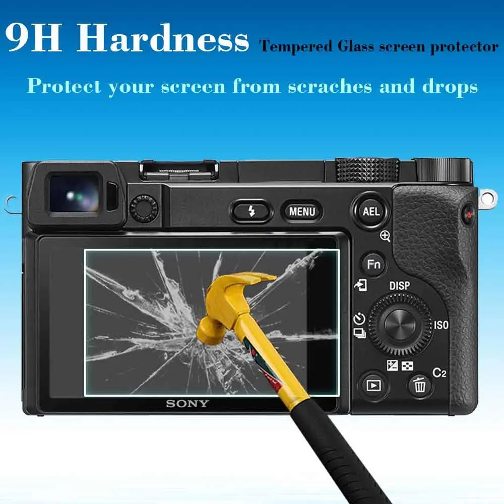 ULBTER Tempered Glass Screen Protector for Sony Alpha a6600/a6400/a6300/a6100/a6000/a5000 Cameras (3+2 Pack) | 9H Hardness, 99.99% HD Clarity - view 4