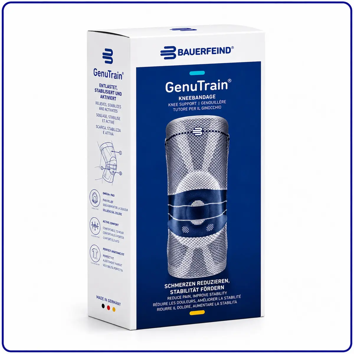 Bauerfeind GenuTrain Knee Brace Size 3 (Black) | Targeted Support for Pain Relief and Stabilization - view 8