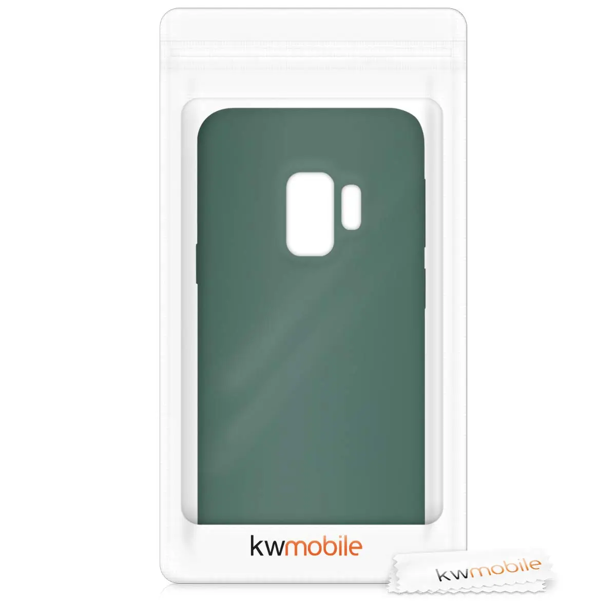 kwmobile Forest Green TPU Silicone Case Compatible with Samsung Galaxy S9 | Soft Finish, Non-Slip Grip - view 7
