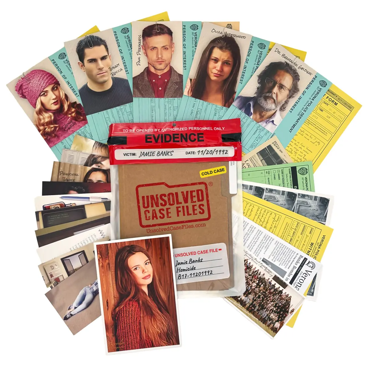 Unsolved Case Files | Banks, Jamie - Cold Case Murder Mystery Game | Can You Solve The Crime? - main product image
