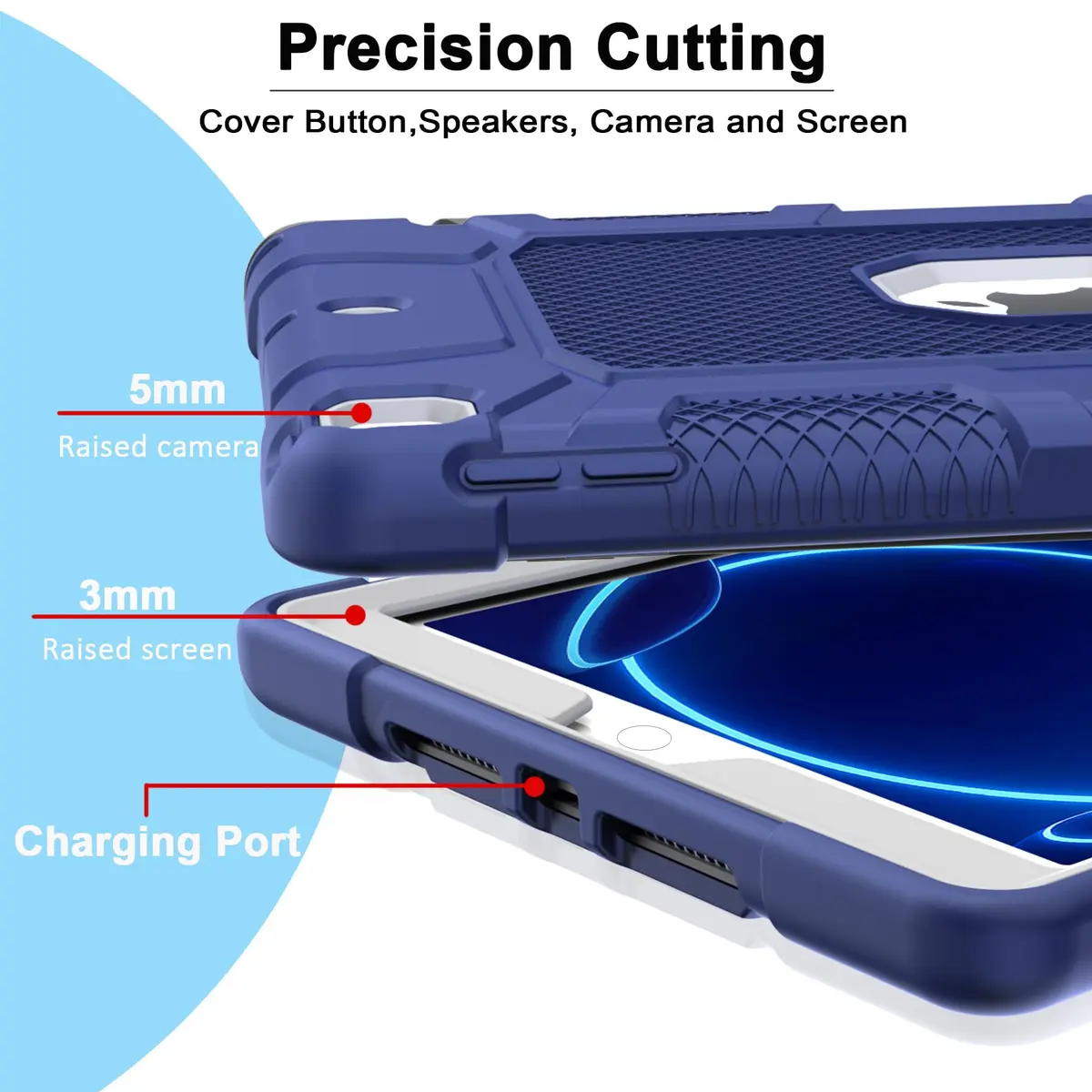 rantice iPad 9th/8th/7th Gen Case | Shockproof Rugged Drop Protection with Kickstand (10.2") - view 5