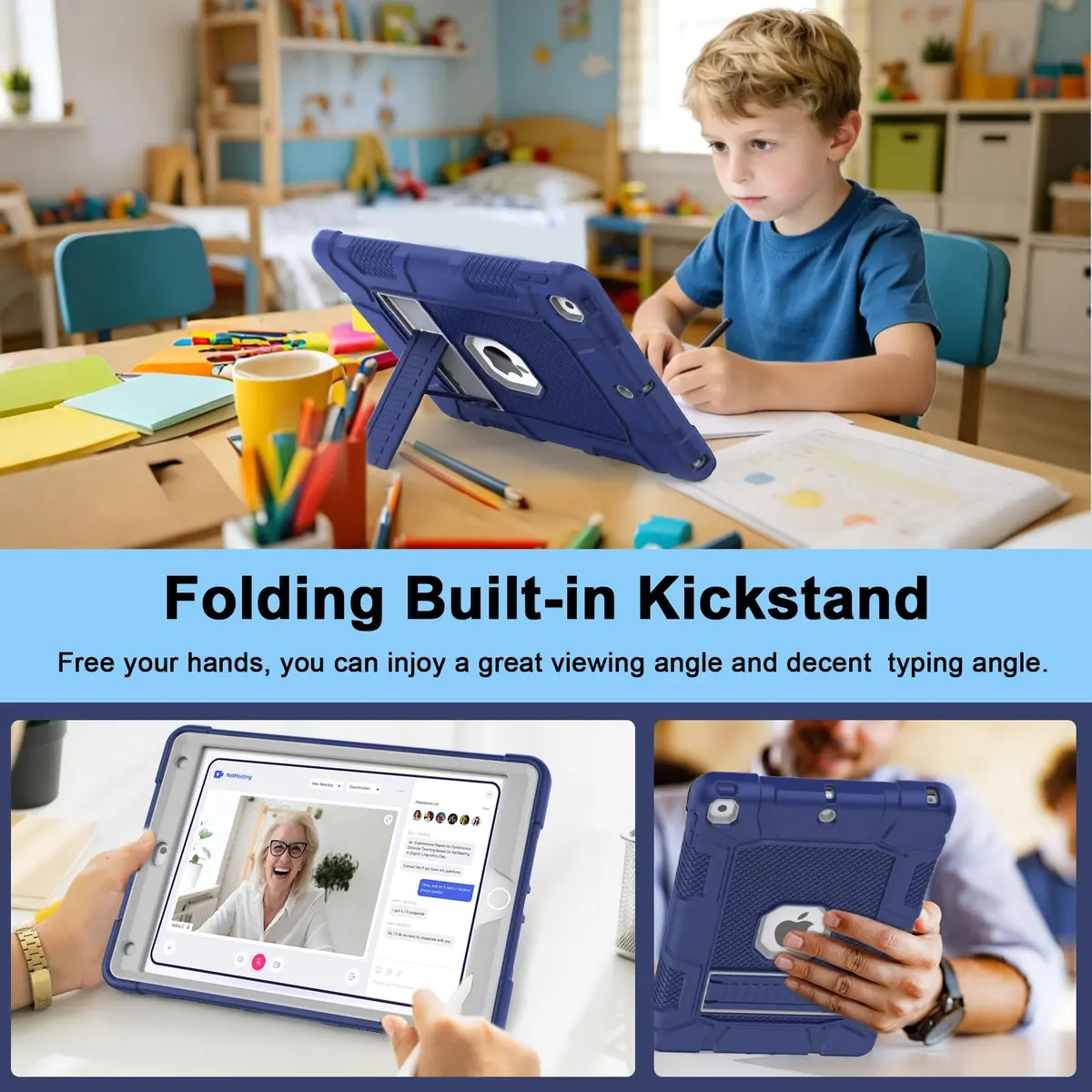 rantice iPad 9th/8th/7th Gen Case | Shockproof Rugged Drop Protection with Kickstand (10.2") - view 7