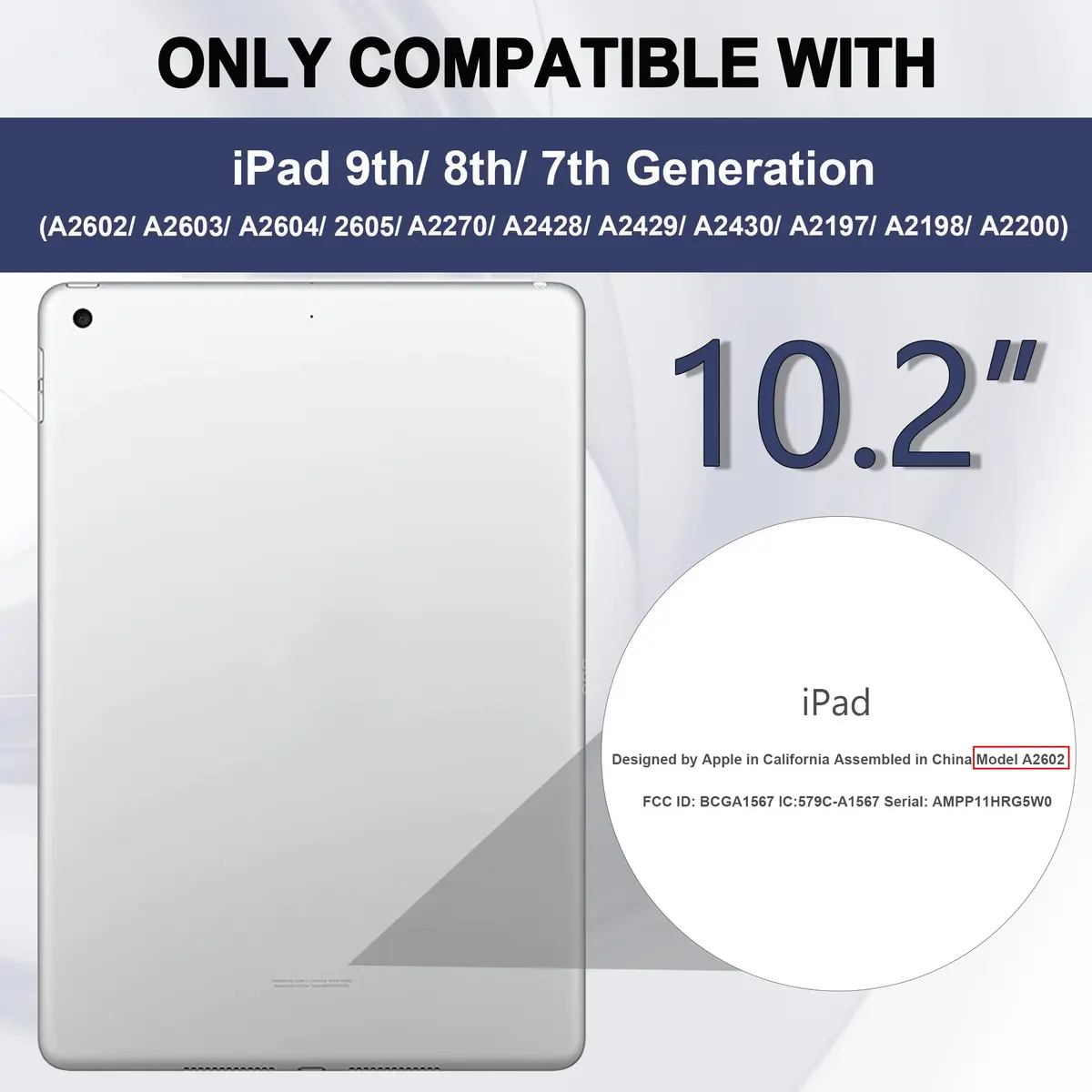 rantice iPad 9th/8th/7th Gen Case | Shockproof Rugged Drop Protection with Kickstand (10.2") - view 2