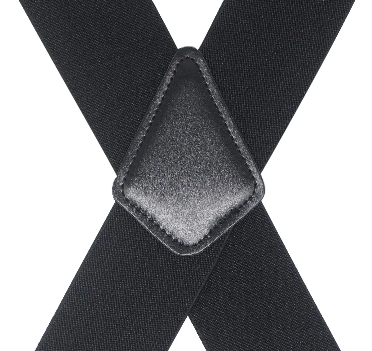Timiot Mens 2 Inch Wide Suspenders Heavy Duty Clips Adjustable Elastic Big & Tall X-Back (Black) | Classic Style - view 2