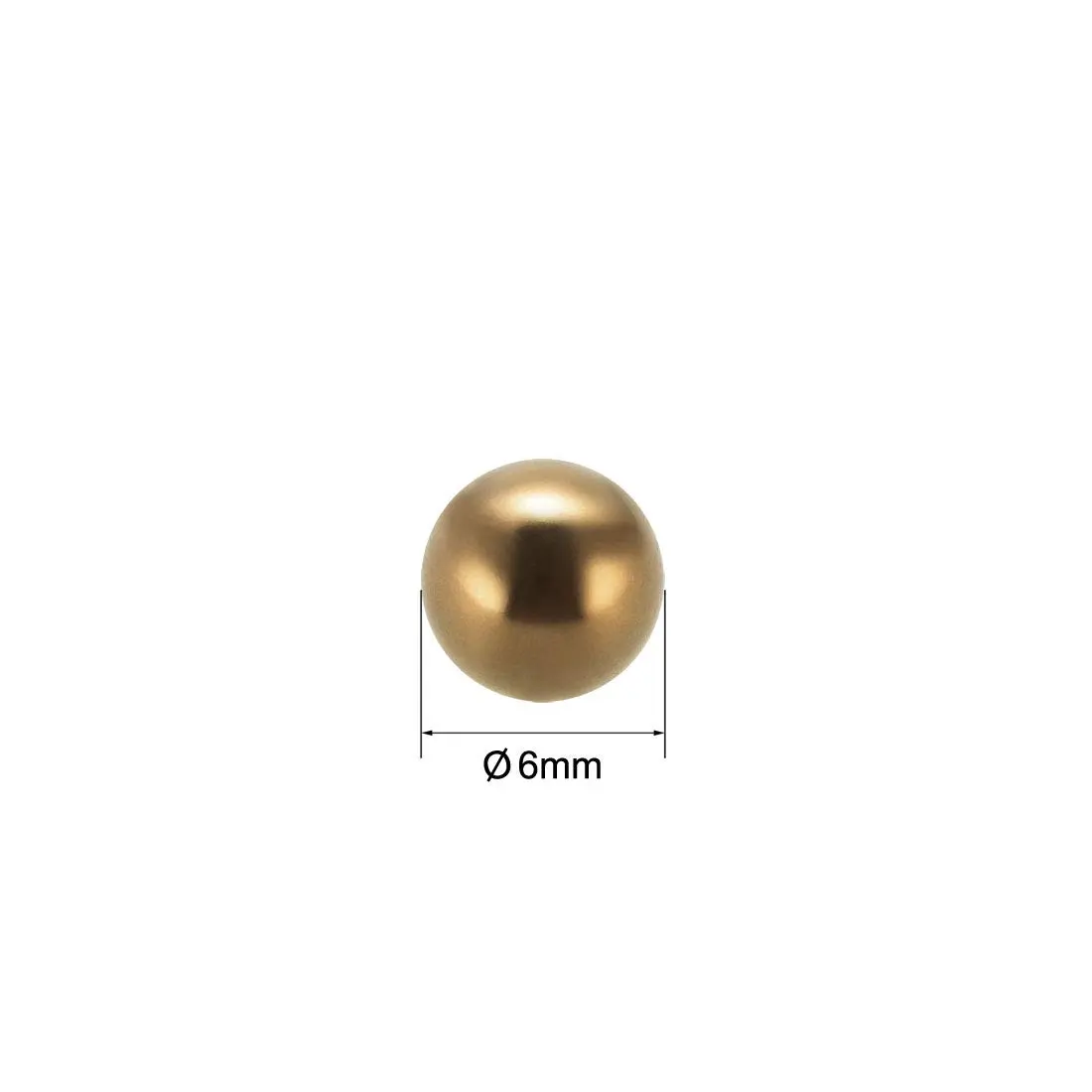 uxcell 6mm Brass Bearing Balls 100pcs | Corrosion-Resistant Precision Metal Balls - view 2