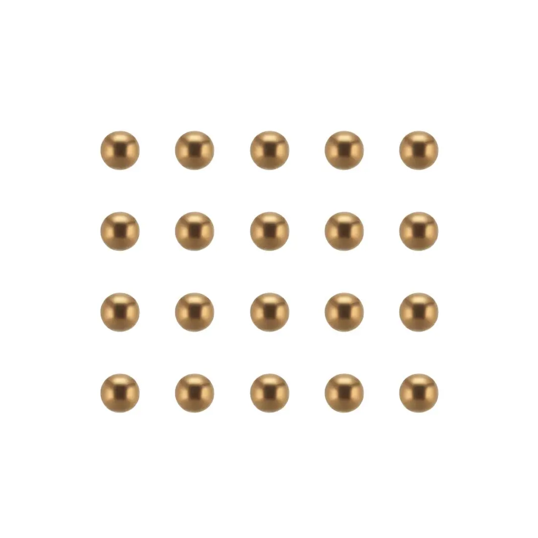 uxcell 4mm Precision Solid Brass Bearing Balls 100pcs | Corrosion-Resistant & High Precision (70-120c) - main product image