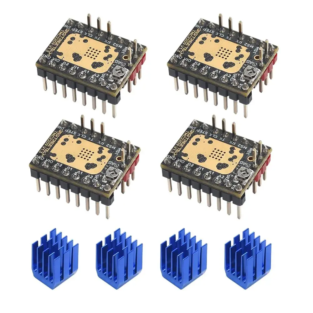 BIGTREETECH TMC2209 V1.3 Stepper Motor Driver | Ultra-Silent, 2.8A UART/DIR/Step Mode, 4-Pack - main product image