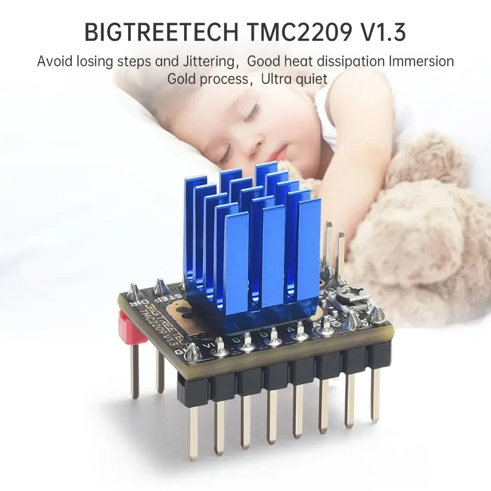 BIGTREETECH TMC2209 V1.3 Stepper Motor Driver | Ultra-Silent, 2.8A UART/DIR/Step Mode, 4-Pack - view 3