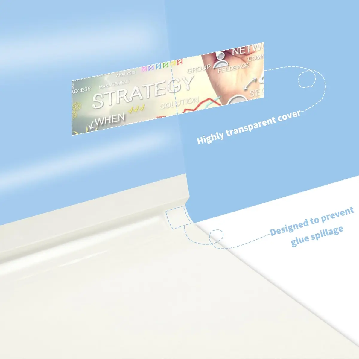 RAYSON TBC2-25-W Thermal Binding Covers 1/16 Inch White Holds 15 Sheets | Elegant Document Binding - view 4