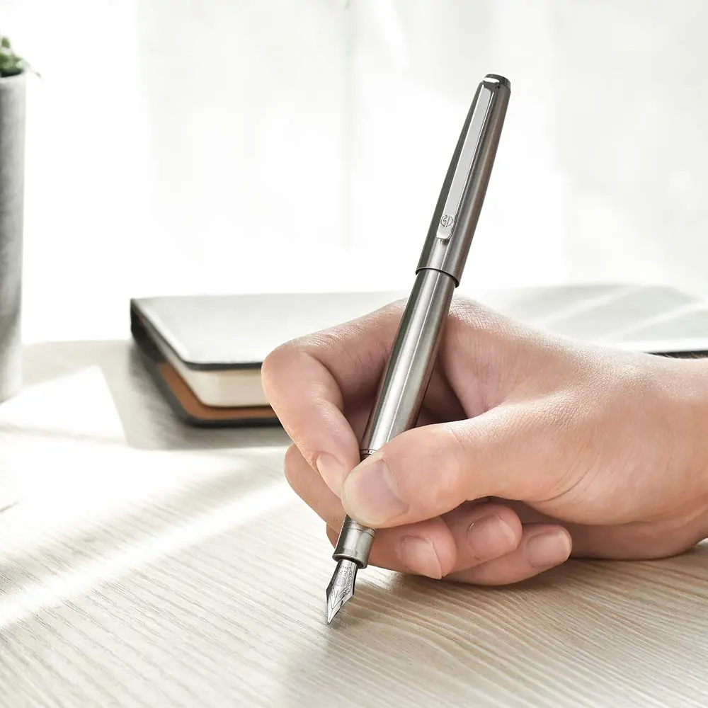 Lanxivi Fountain Pen Iridium Fine Point with Converter & Metal Box | Premium Stainless Steel Writing Instrument - view 6