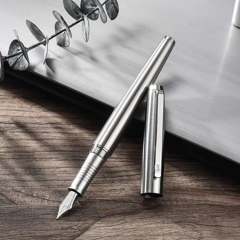Lanxivi Fountain Pen Iridium Fine Point with Converter & Metal Box | Premium Stainless Steel Writing Instrument - view 3