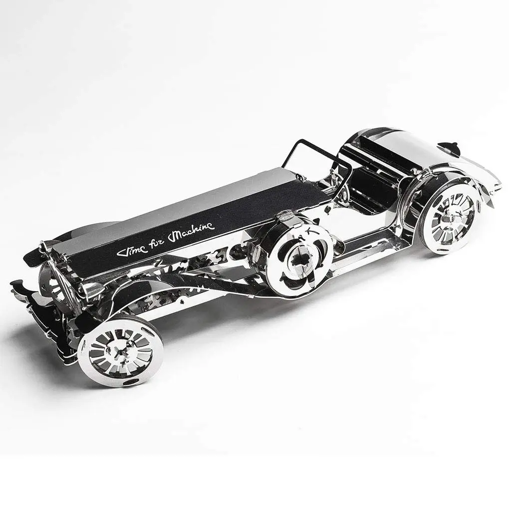 Time for Machine Glorious Cabrio Metal Model Car Kit 174mm | Moving Wind-Up Mechanism - main product image
