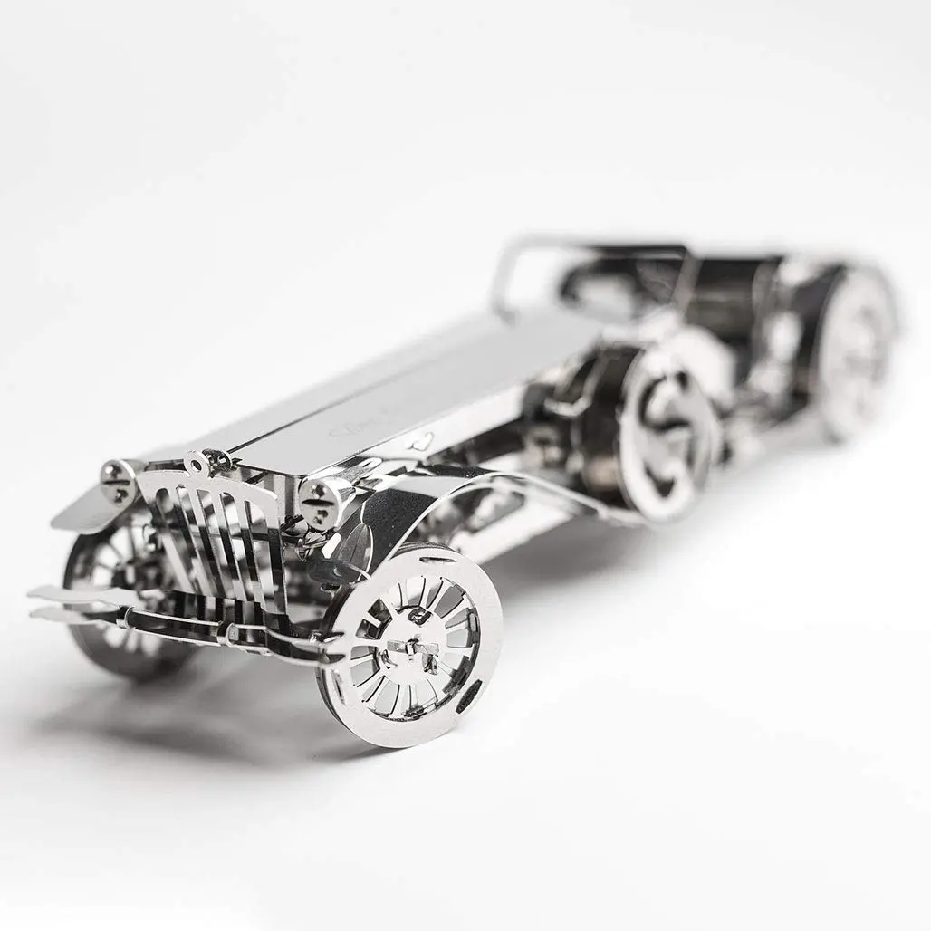 Time for Machine Glorious Cabrio Metal Model Car Kit 174mm | Moving Wind-Up Mechanism - view 3