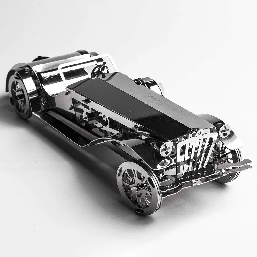 Time for Machine Glorious Cabrio Metal Model Car Kit 174mm | Moving Wind-Up Mechanism - view 5
