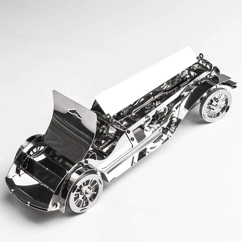 Time for Machine Glorious Cabrio Metal Model Car Kit 174mm | Moving Wind-Up Mechanism - view 6
