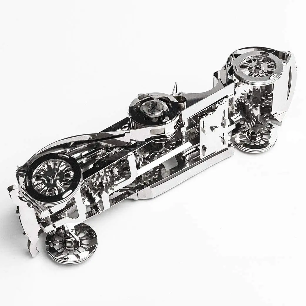 Time for Machine Glorious Cabrio Metal Model Car Kit 174mm | Moving Wind-Up Mechanism - view 7