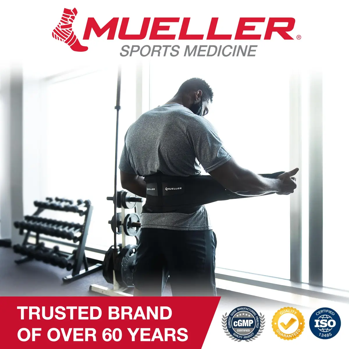 MUELLER Lumbar Back Brace with Removable Pad | Adjustable Support for Back Pain Relief - view 7
