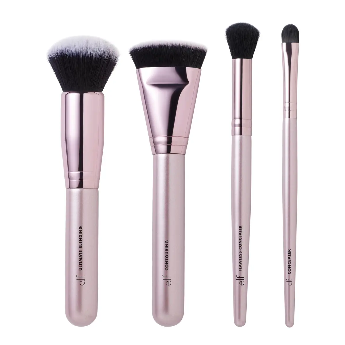 e.l.f. Complexion Perfection Brush Kit, 4-Piece Makeup Brush Set, Brushes For Foundations & Concealers, Vegan & Cruelty-Free | Flawless Finish - main product image