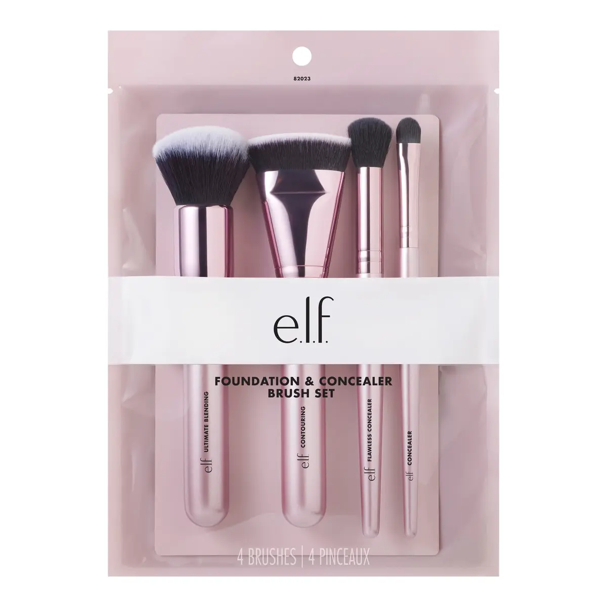 e.l.f. Complexion Perfection Brush Kit, 4-Piece Makeup Brush Set, Brushes For Foundations & Concealers, Vegan & Cruelty-Free | Flawless Finish - view 2