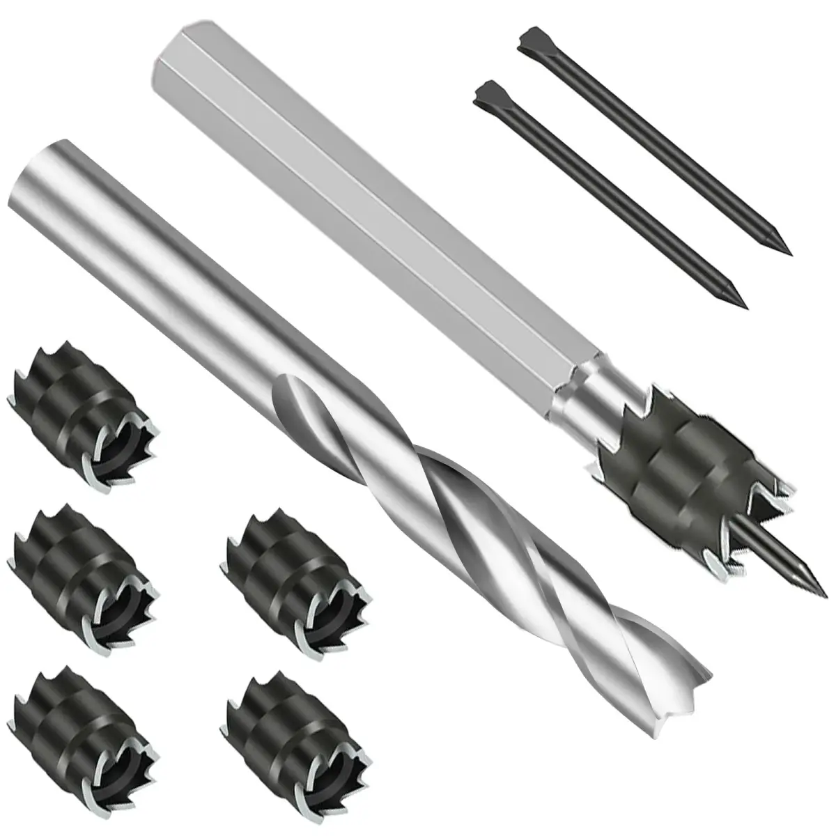 EEEKit 3/8" Spot Weld Cutter Kit with 5/16" Drill Bit | Double-Sided HSS Auto Body Repair Tool - main product image