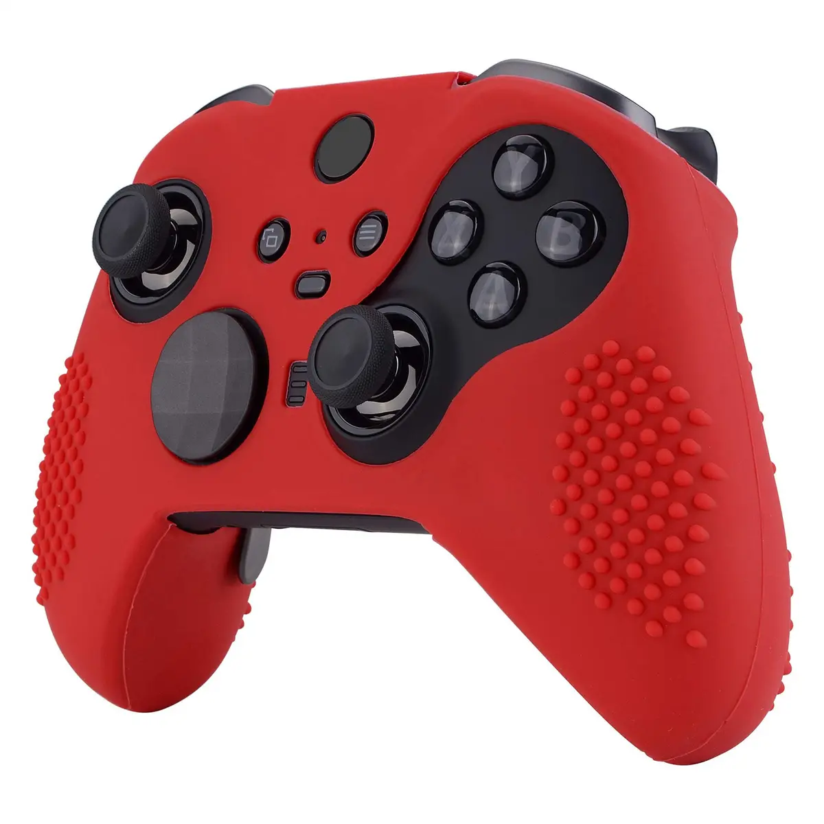eXtremeRate PlayVital Red Anti-Slip Silicone Cover for Xbox Elite Series 2 | Controller Protective Case with Thumb Caps - view 5