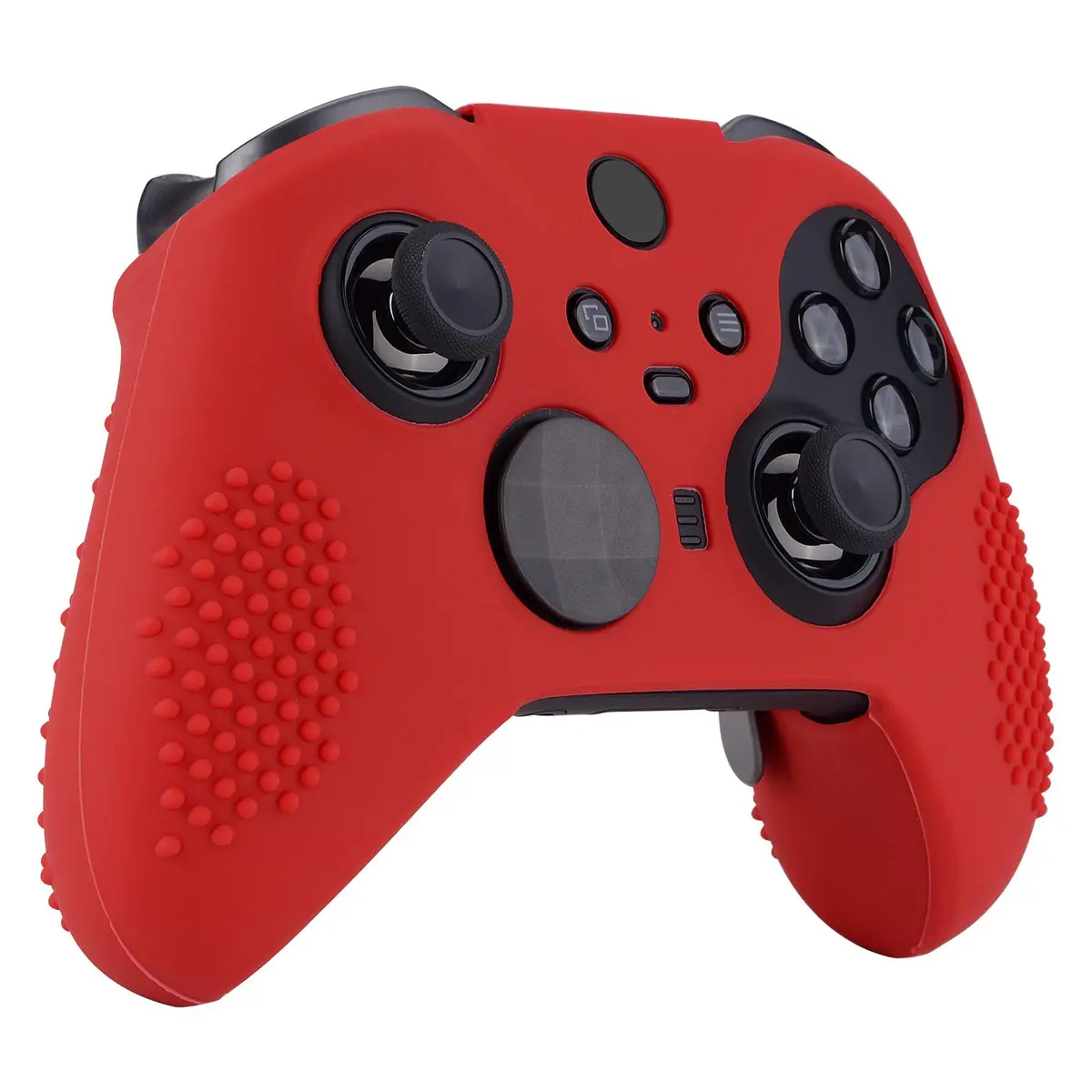 eXtremeRate PlayVital Red Anti-Slip Silicone Cover for Xbox Elite Series 2 | Controller Protective Case with Thumb Caps - view 4