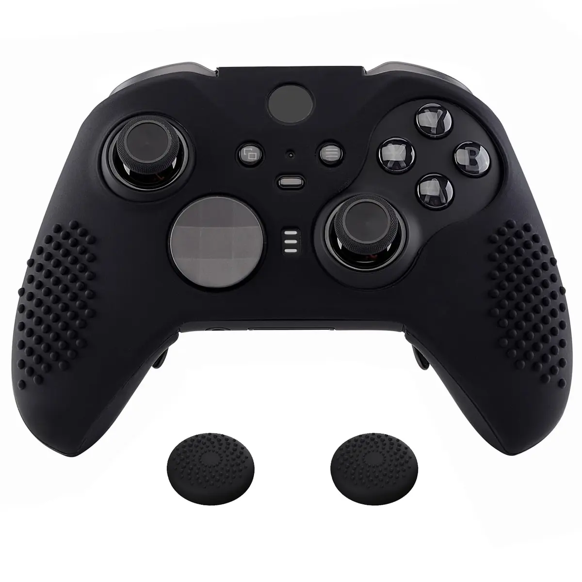 eXtremeRate PlayVital Black Controller Cover for Xbox Series 2 | Anti-Slip Silicone Skin (70-120 chars) - main product image