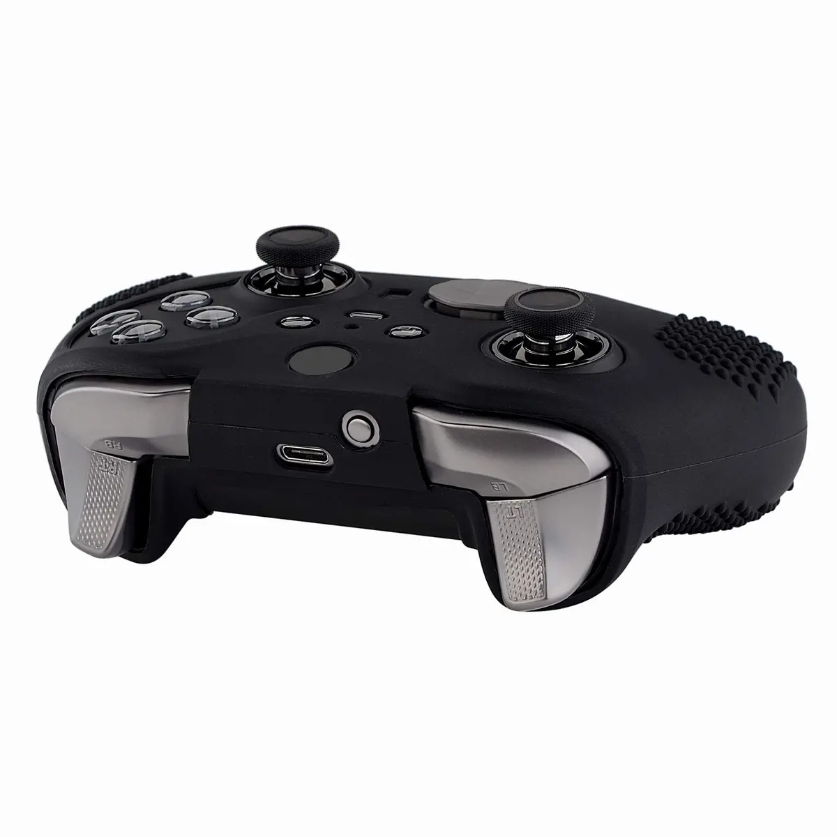 eXtremeRate PlayVital Black Controller Cover for Xbox Series 2 | Anti-Slip Silicone Skin (70-120 chars) - view 8
