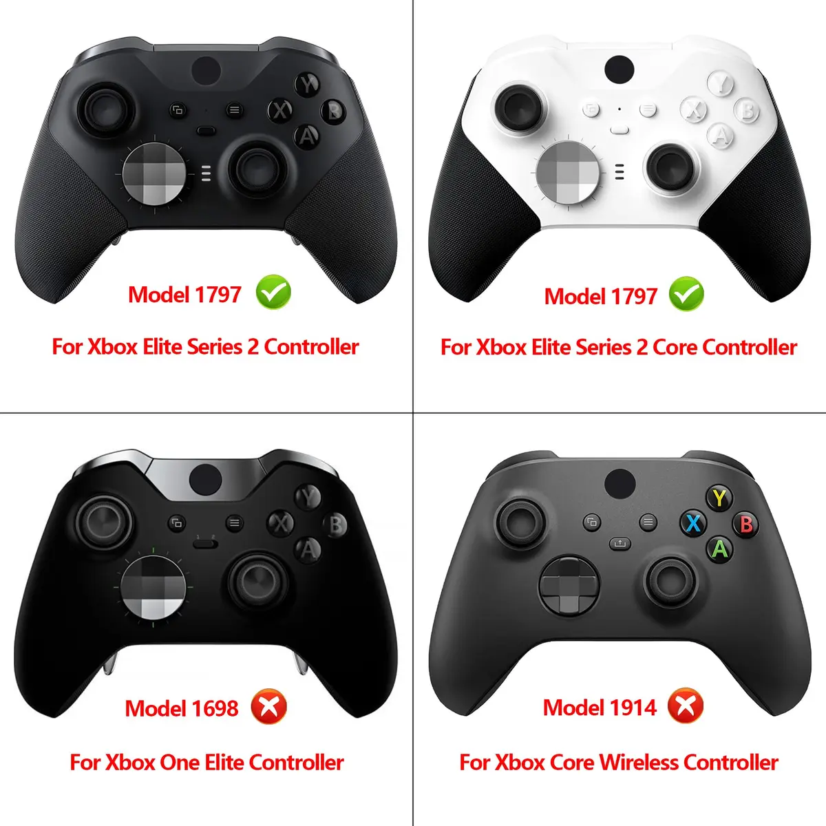 eXtremeRate PlayVital Black Controller Cover for Xbox Series 2 | Anti-Slip Silicone Skin (70-120 chars) - view 2