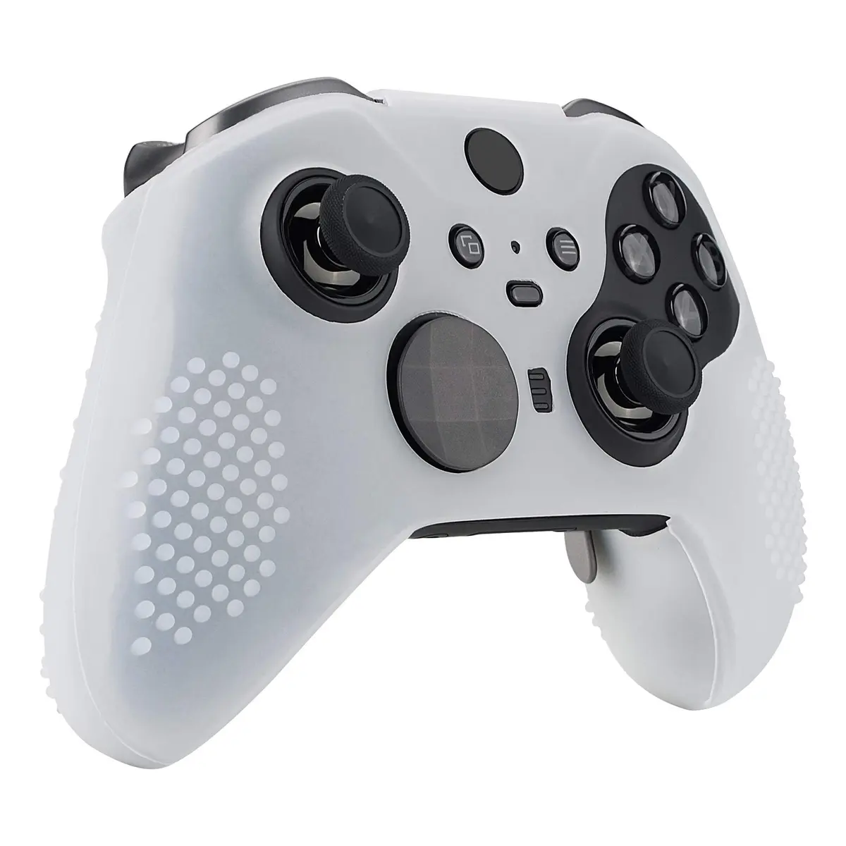 eXtremeRate PlayVital Semi-Transparent Clear Silicone Cover for Xbox Elite Series 2 | Anti-Slip Controller Skin (100 words) - view 5