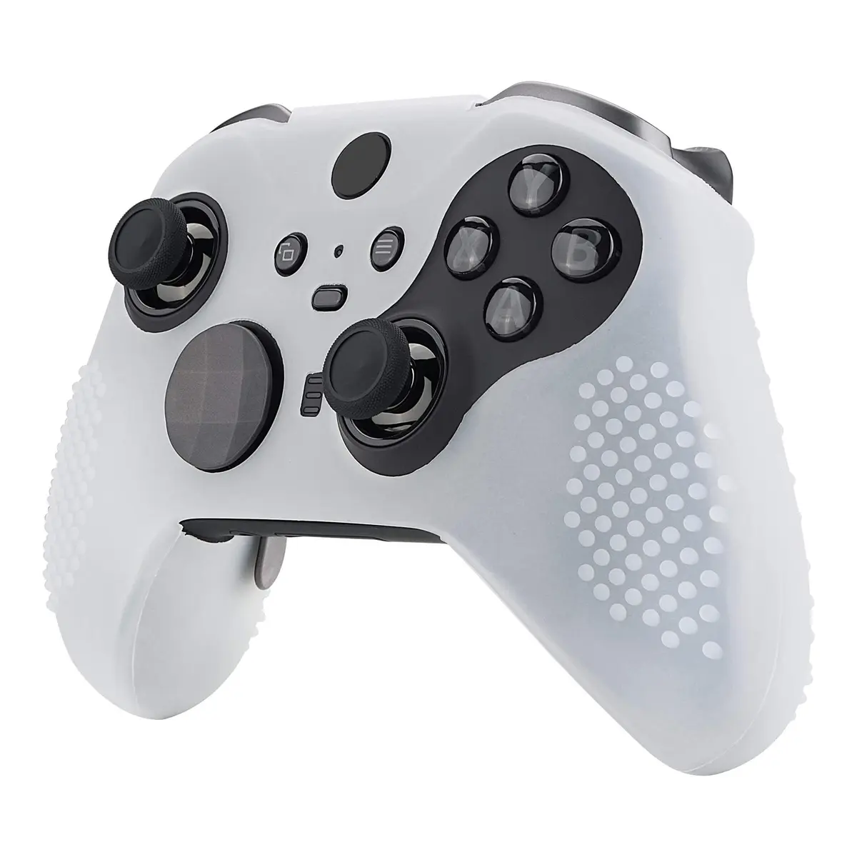 eXtremeRate PlayVital Semi-Transparent Clear Silicone Cover for Xbox Elite Series 2 | Anti-Slip Controller Skin (100 words) - view 6