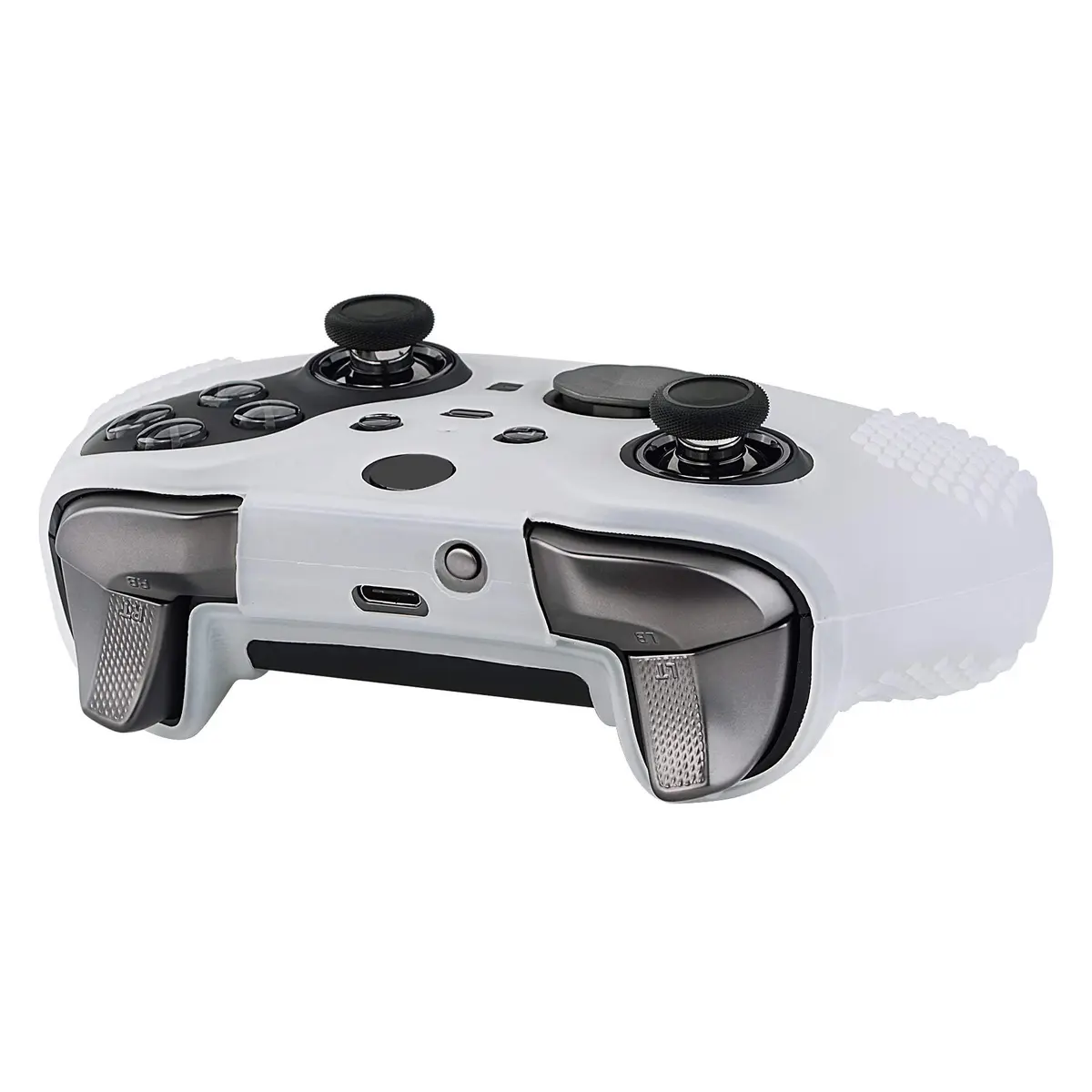 eXtremeRate PlayVital Semi-Transparent Clear Silicone Cover for Xbox Elite Series 2 | Anti-Slip Controller Skin (100 words) - view 8