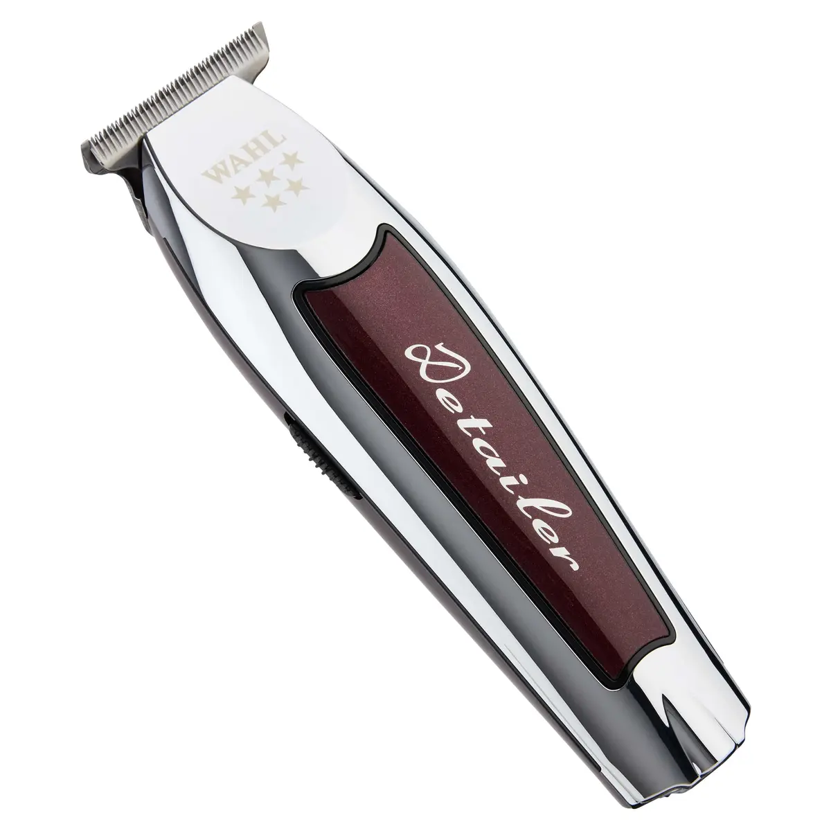 Wahl Professional 5 Star Cordless Detailer Li Trimmer, Chrome & Burgundy | Precision for Barbers & Stylists - main product image