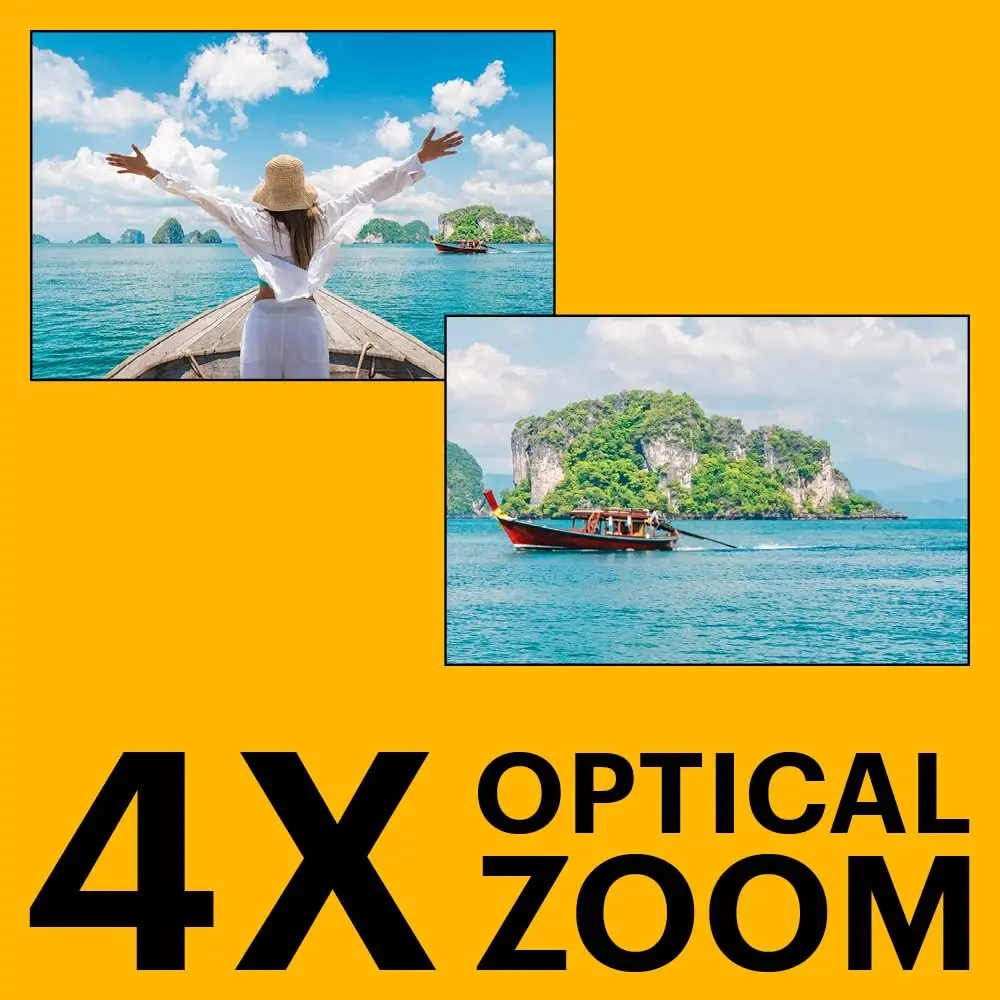 KODAK PIXPRO WPZ2 Waterproof Digital Camera - 16MP, 4X Optical Zoom, Yellow | 15m Waterproof, 1080p HD Video - view 6