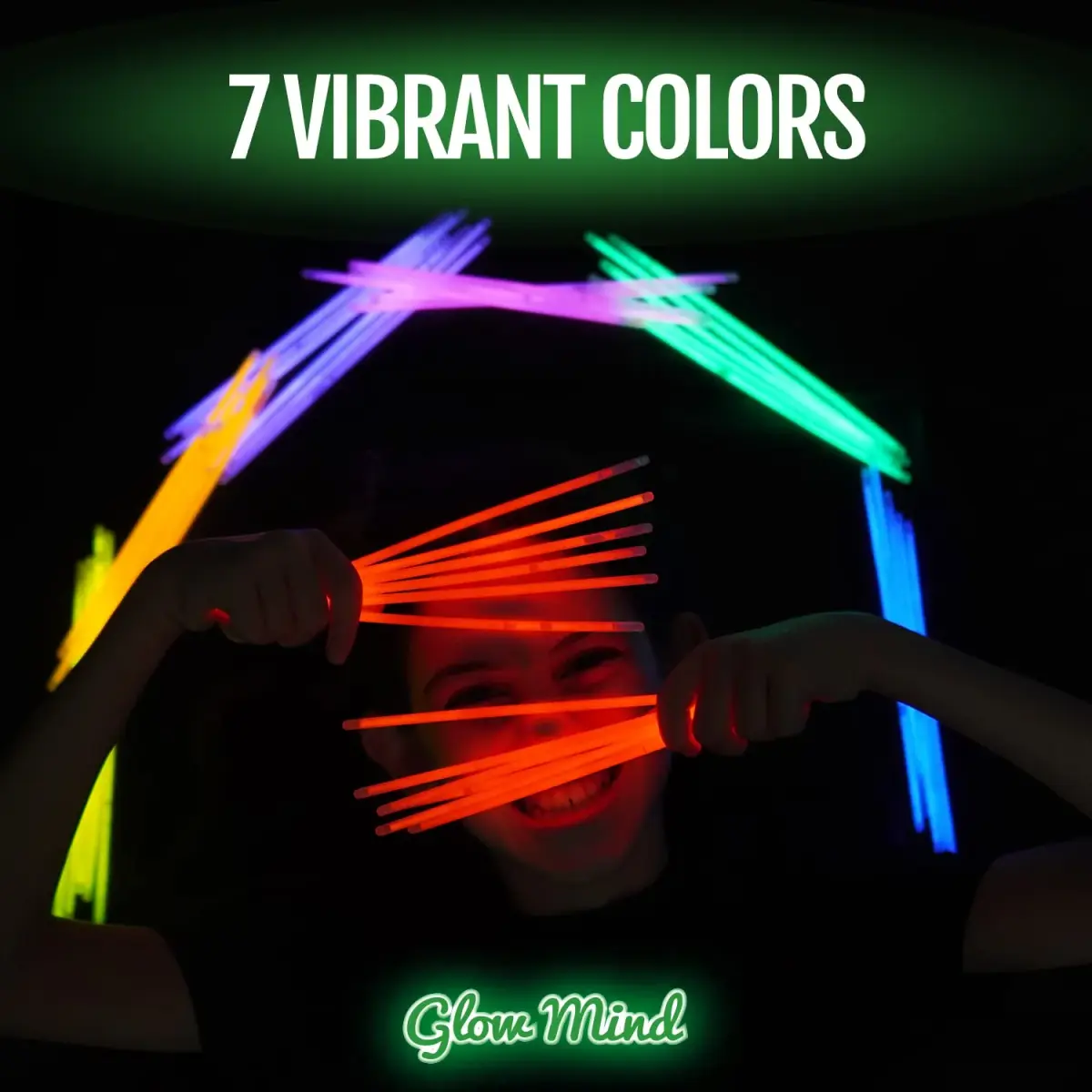 Glow Mind 100 Ultra Bright Glow Sticks Bulk Pack, 8" - Assorted Colors | Glow for 6+ Hours - view 7