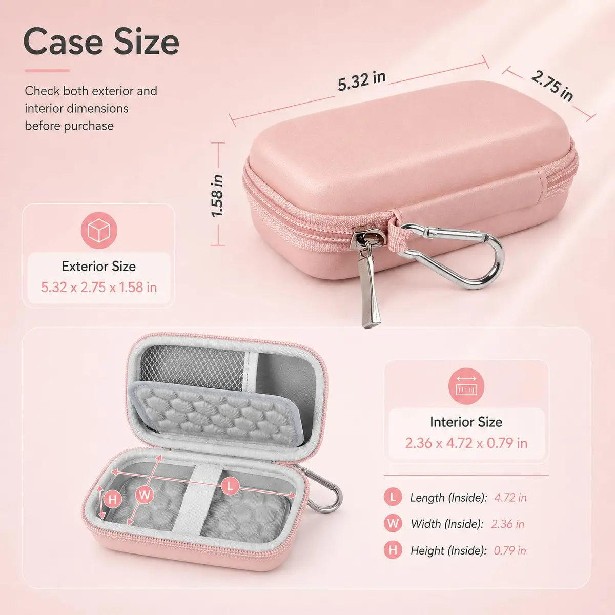 Comecase Hard MP3 MP4 Player Case for Luoran/for Innioasis/for TIMMKOO | Compact, Durable & Organized - view 3