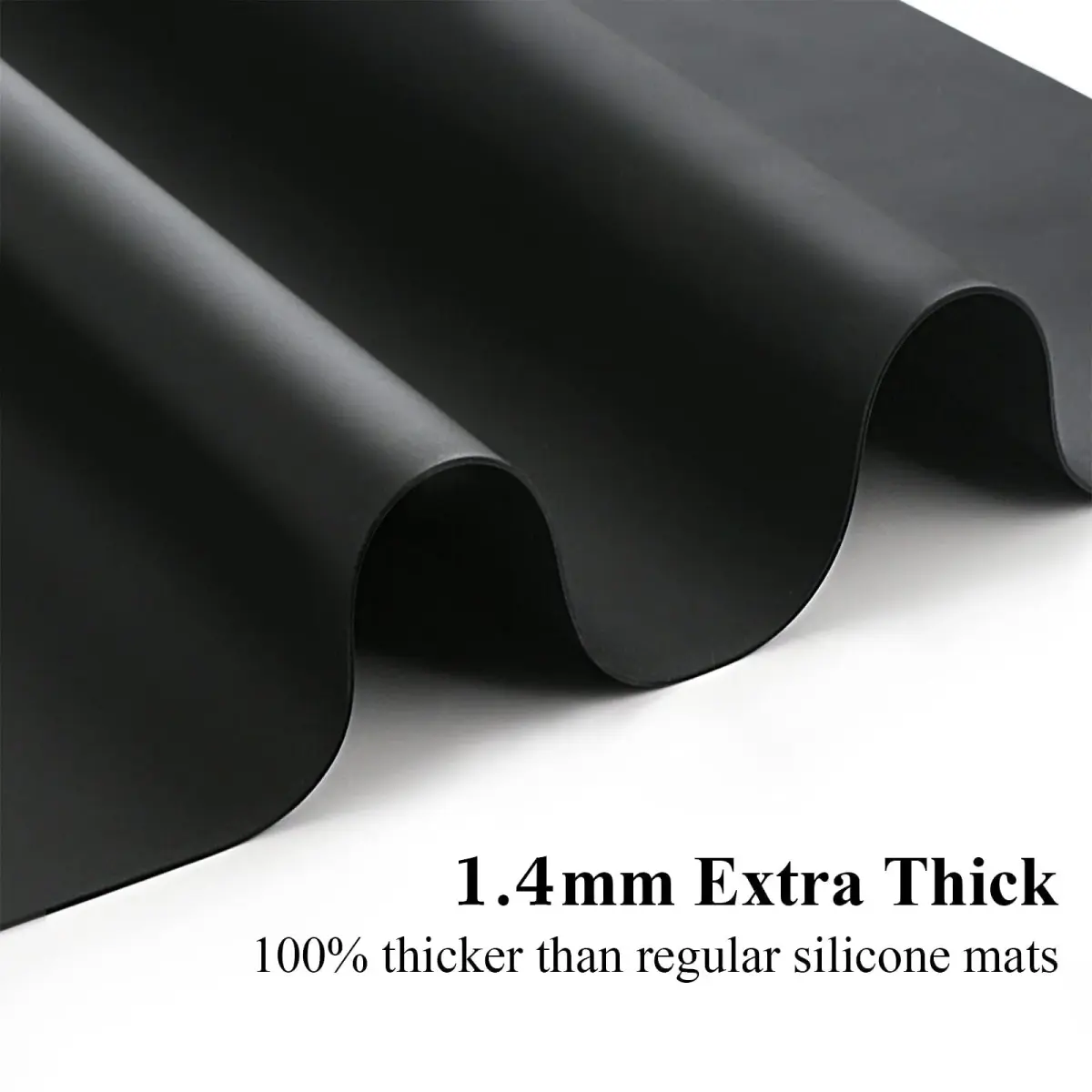 Gartful Black Silicone Craft Mat 70cm x 50cm (27.6" x 19.7") | Extra Large Heat Resistant Countertop Protector - view 3