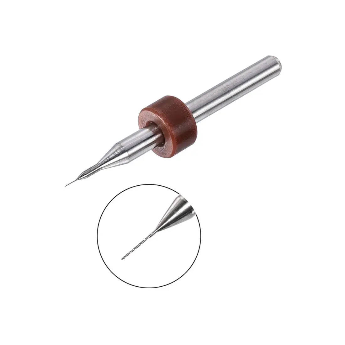 uxcell 0.1mm Tungsten Carbide PCB Drill Bits 3mm (1/8") Shank, 38mm Length | 10-Piece Set for Precision Drilling - view 4