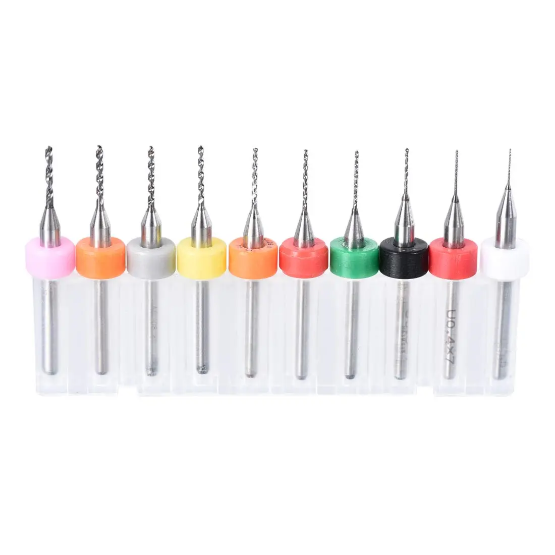 uxcell PCB Drill Bits 0.3mm-1.2mm Tungsten Carbide 3mm Shank Set (10 Pcs) | Precision Micro Drills for Electronics - main product image