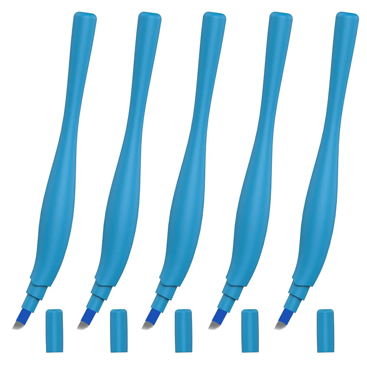 KAIQIKAIXI Disposable Microblading Pen 14F Needles 10-Pack | Manual Eyebrow Tattoo Pen for Permanent Makeup - view 6