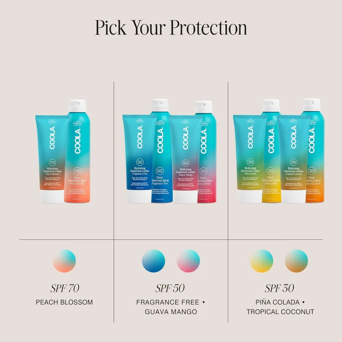 COOLA Clear Sunscreen Spray SPF 50 Fragrance Free 177ml (6 fl oz) | Broad Spectrum Protection - view 6