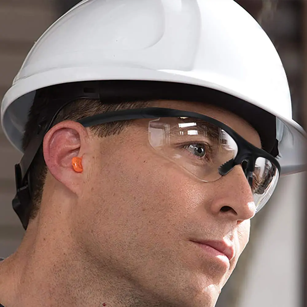 LaneTop Shooting Glasses for Men & Women, Impact-Resistant Polycarbonate, ANSI Z87.1, UV400, Clear Lens, Hard Shell Case - view 7