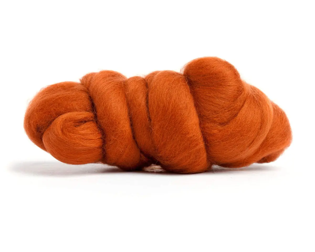 Desert Breeze Distributing Merino Wool Roving 1 oz Nutmeg | Fine European-Processed Wool for Felting & Spinning - view 8
