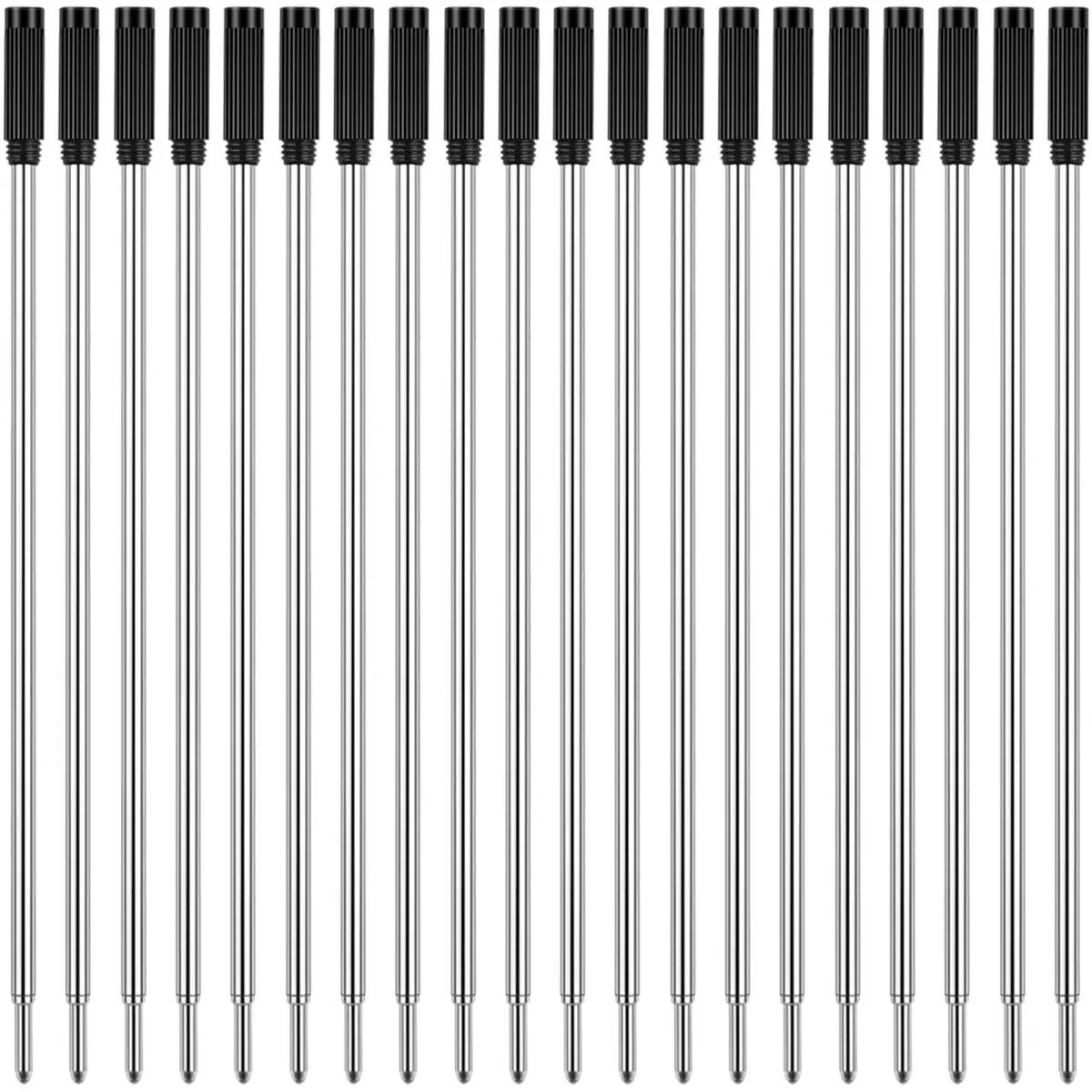 Unibene Cross Compatible Ballpoint Pen Refills 20 Pack, 1.0mm Medium Point | Smooth German Ink Refill for Cross Pens - main product image