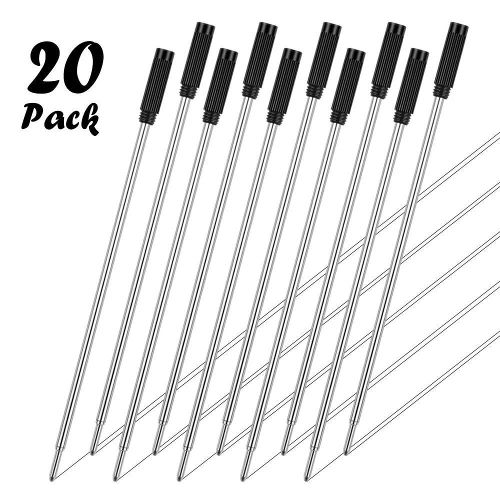Unibene Cross Compatible Ballpoint Pen Refills 20 Pack, 1.0mm Medium Point | Smooth German Ink Refill for Cross Pens - view 2
