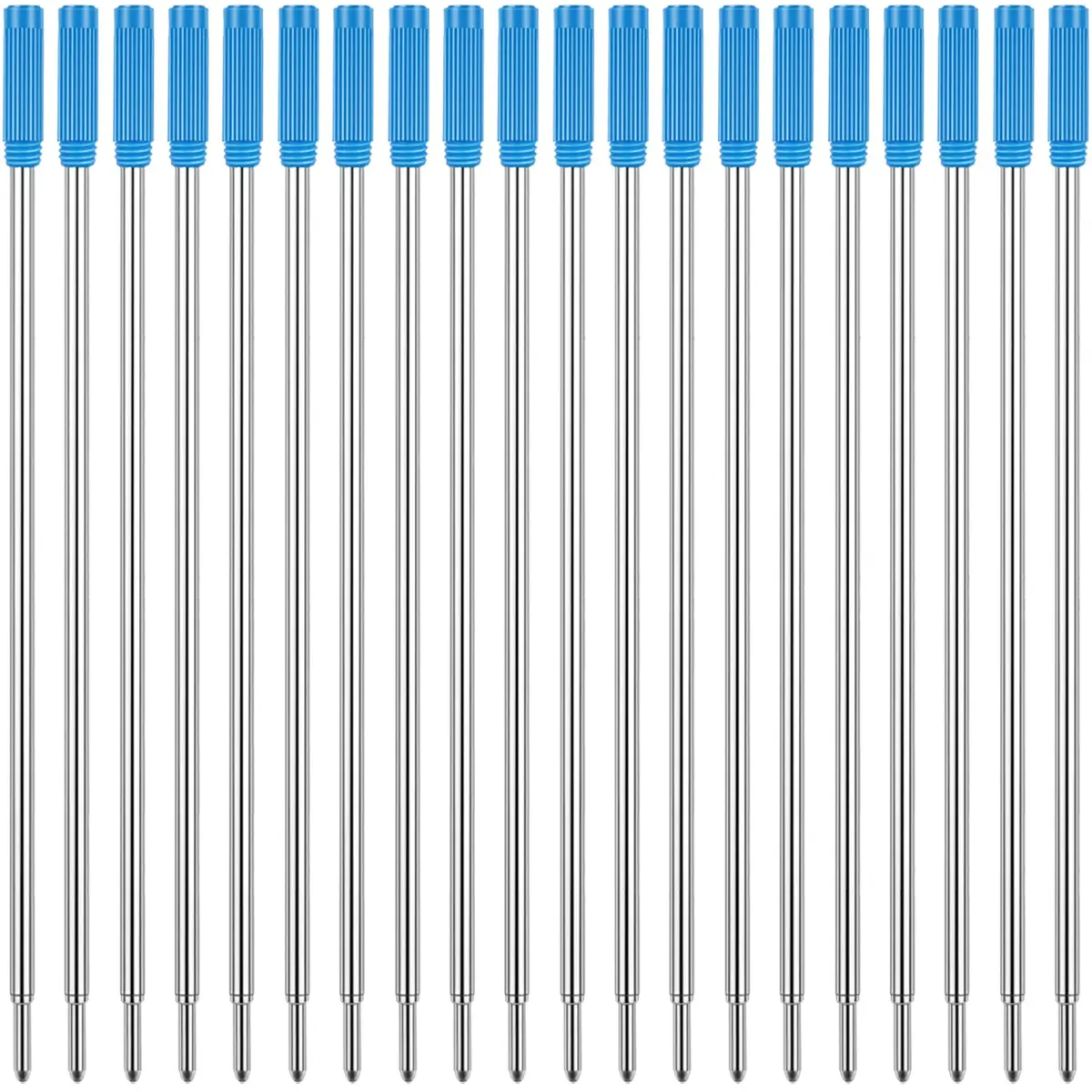 Unibene Cross Compatible Ballpoint Pen Refills 20 Pack, 1.0mm Medium Point - Blue, Smooth German Ink - main product image